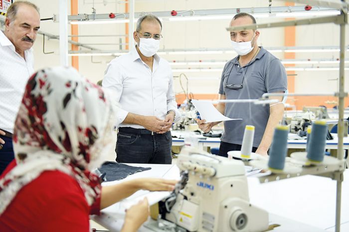 Belediyenin tekstil atlyesinde kadnlar istihdam edilecek