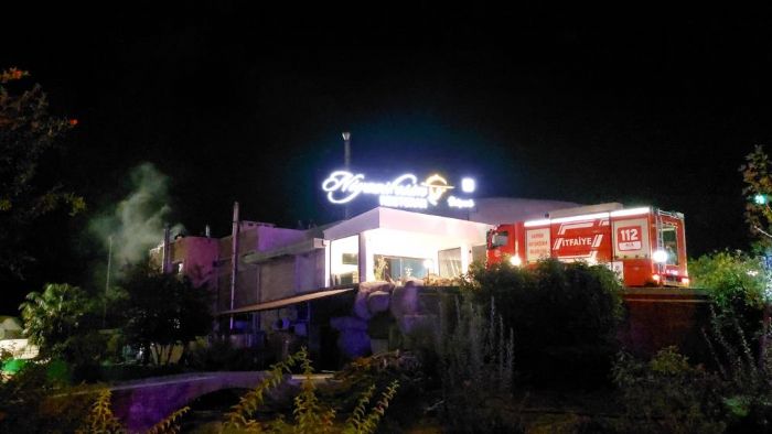 Samsun'da restoran yangn