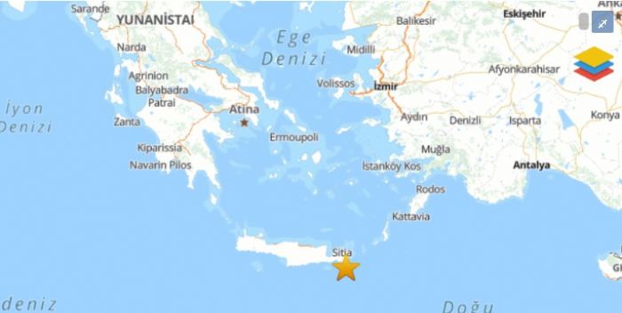 AFAD: Akdeniz aklarnda 4.8 byklnde deprem