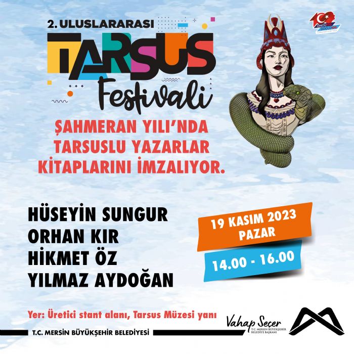 Uluslararas Tarsus Festivali, kitapseverleri bekliyor