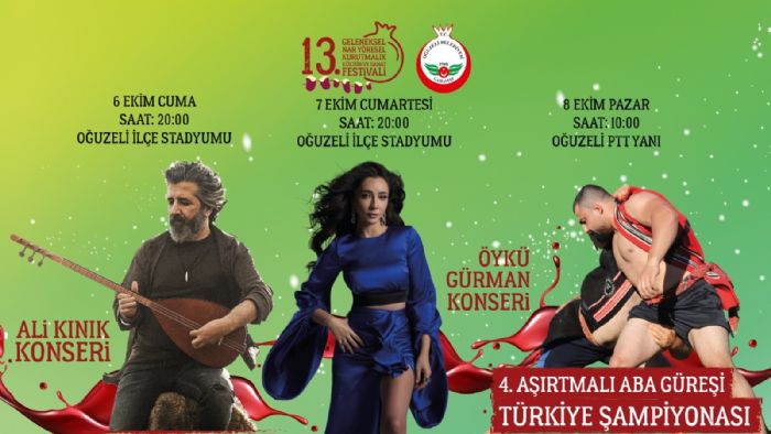 Gaziantep'te Geleneksel Nar, Yresel Kurutmalk, Kltr ve Sanat Festivali Balyor