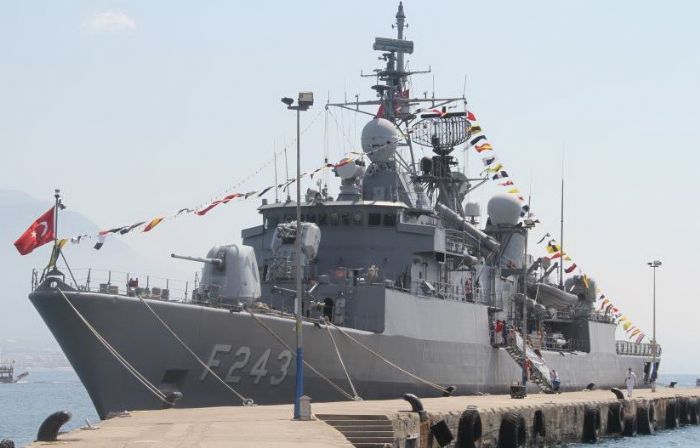 TCG Yldrm Frkateyni Samsun Limanna demirleyecek