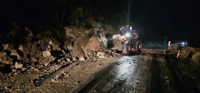 Kastamonu-Bartn karayolu heyelan sebebiyle ulama kapand