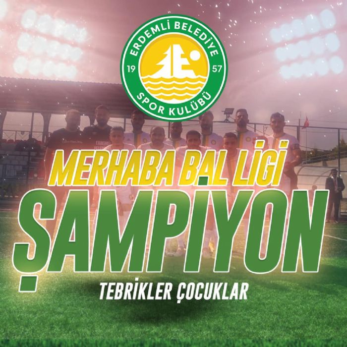 Mersin Sper Amatr finalinde kazanan Erdemli Belediyespor