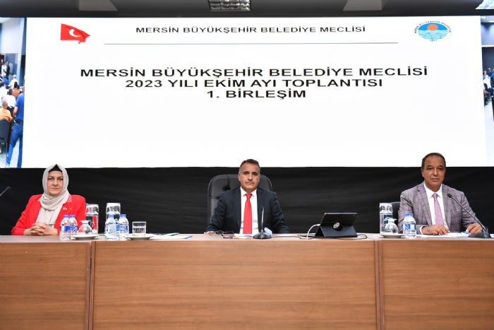 Mersin Bykehir Belediyesi Ekim Ay Olaan Meclis Toplantsnn 1. Birleimi Yapld