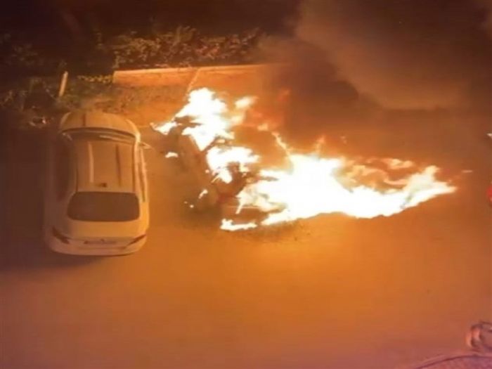 Konya'da polis memurunun arac kundakland