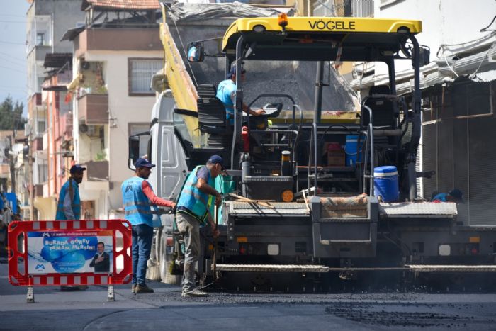 MESK, scak asfalt kaplama almalarna devam ediyor