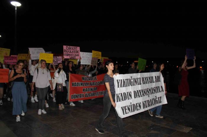 Kadn cinayetleri protesto edildi