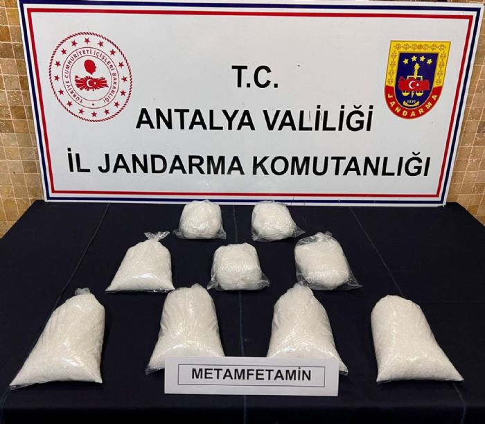 Antalya’da 5,5 kilo metamfetamin ele geirildi