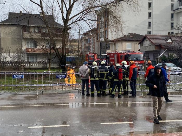 Kocaeli'nde metan gaz tekrar alevlendirildi