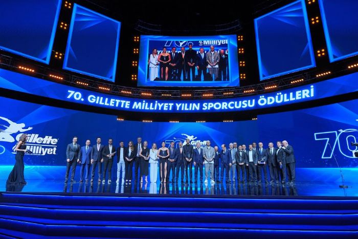 70. Gillette Milliyet Yln Sporcusu dlleri treni yapld