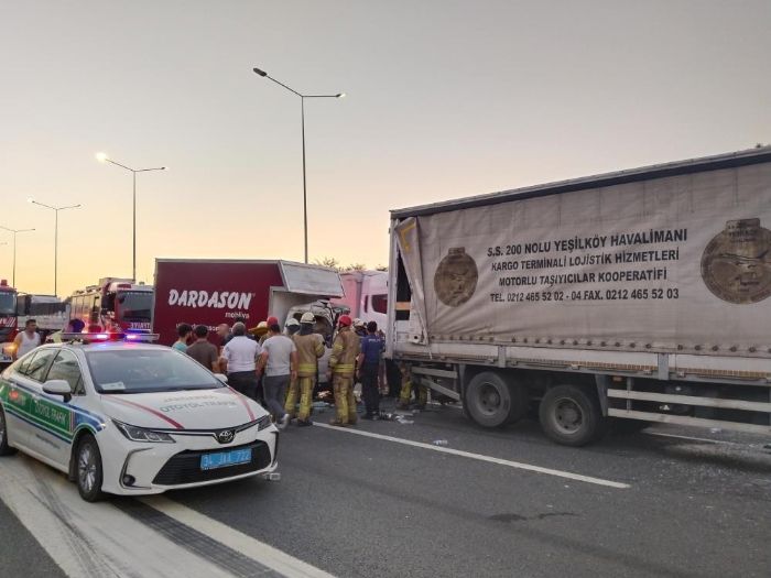 Kuzey Marmara Otoyolu'nda zincirleme kaza