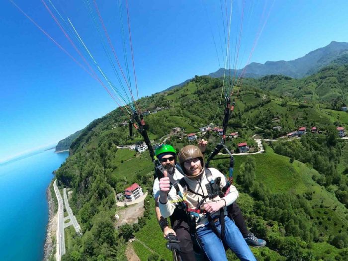 Engelli bireyler Artvin rzgarnda zgrle kanat at