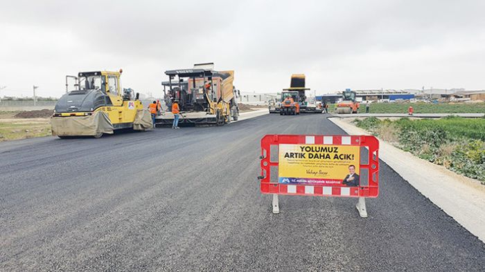 Bykehir, ticari alanlarda yol yenileme almalarn srdryor