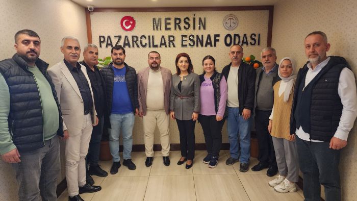 Vekil K, Mersin Pazarclar Esnaf Odasn ziyaret etti