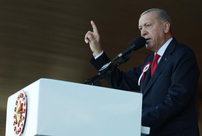 Cumhurbakan Erdoan: Trk Silahl Kuvvetlerimiz sorumluluk ald her yerde grevini, alnnn akyla yerine getiriyor