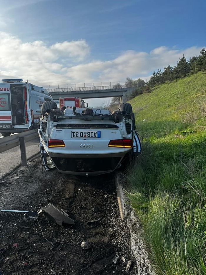 Otoyolda takla att, yoldan kt