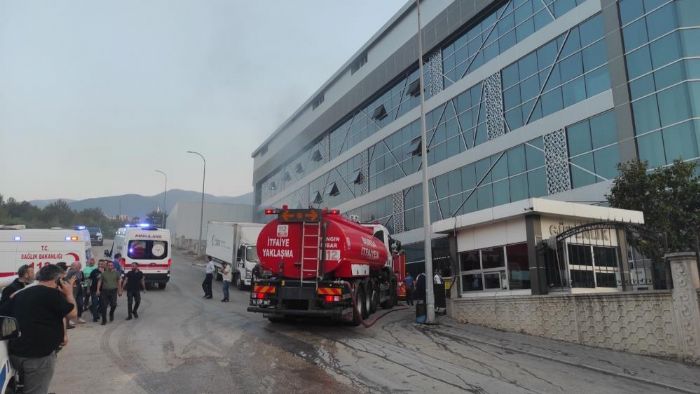 Bursa'da tekstil fabrikasnda yangn