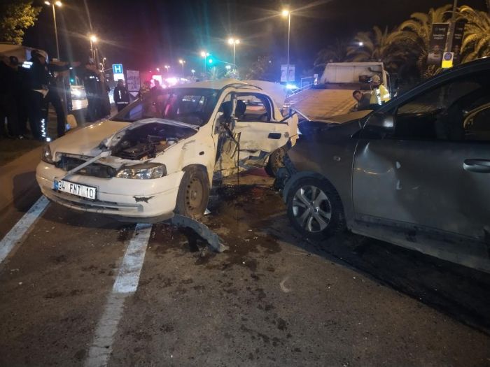 Maltepe'de trafik kazas