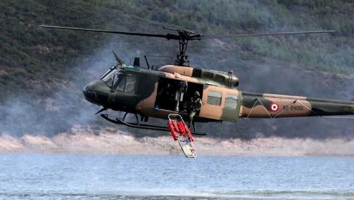 Isparta'da helikopter ya kaayla ini yapt, mrettebat sorunsuz kurtarld