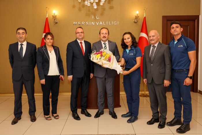 Vali Pehlivan, PTT Mersin Bamdr Recep ztrk kabul etti