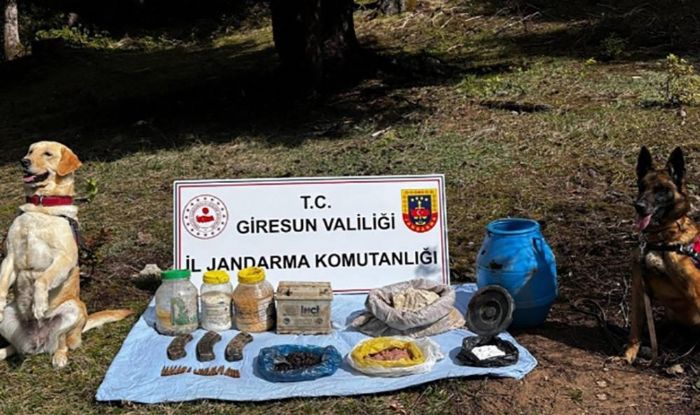 Giresun'da snakta mhimmat ve patlayc ele geirildi