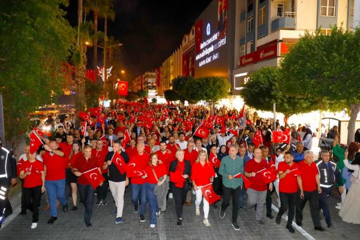 Alanya'da Cumhuriyet Bayram'na byk ilgi