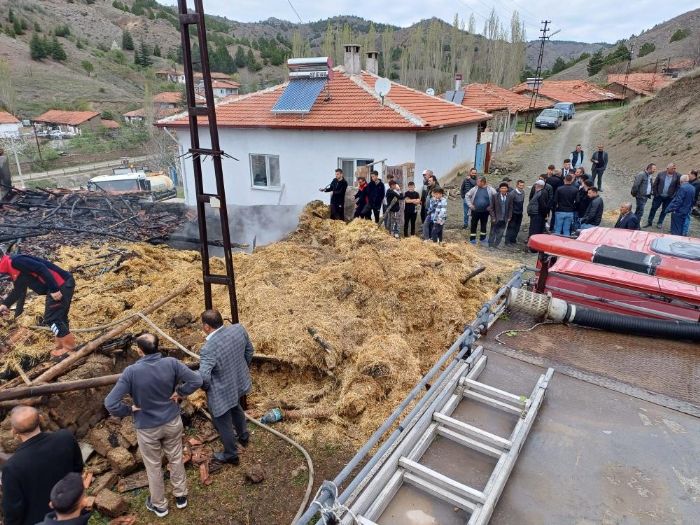 Sungurlu'da korkutan yangn