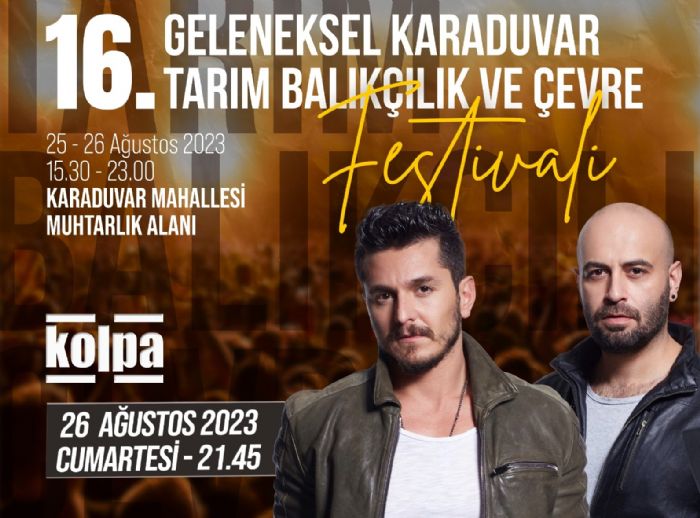 16. Geleneksel Karaduvar Tarm, Balklk ve evre Festivali balyor